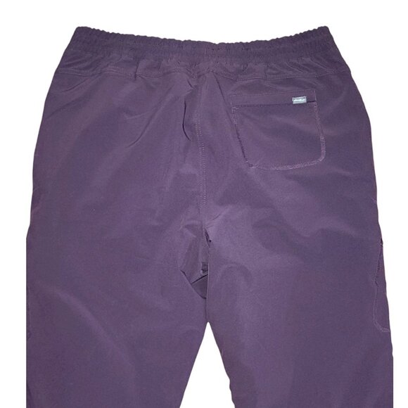 Eddie Bauer Pants Womens Size 10 Purple Pull On Fleece Lined Outdoor Gorpcore - Picture 3 of 8